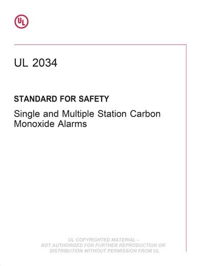 ul 2034 standard.